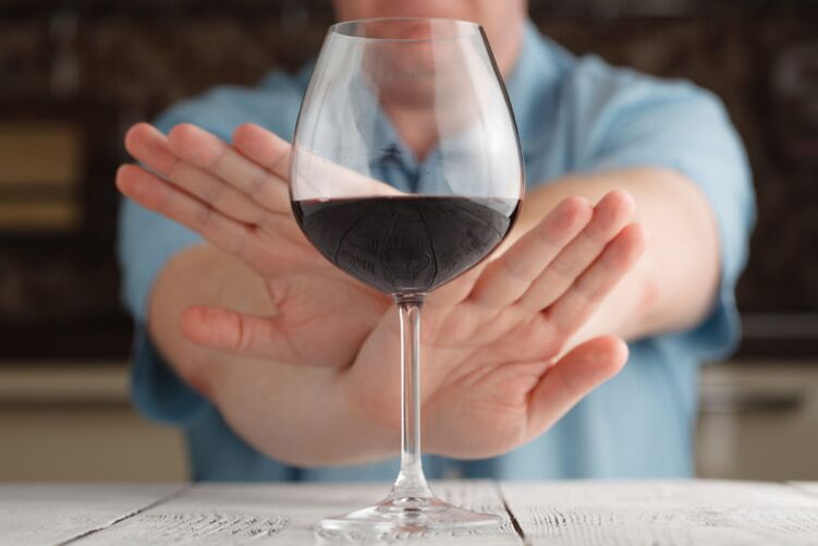 Refusing a glass of wine